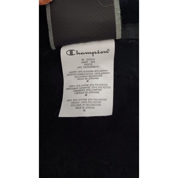 Champion LIFE Medium Black Label Sideline Quarter Zip Pullover Athleisure Active - Picture 11 of 13